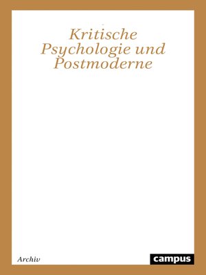 cover image of Kritische Psychologie und Postmoderne
